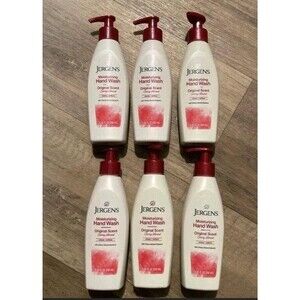 6 Jergens Hand Wash Cherry Almond Original Scent Liquid Soap 8.45oz Bundle Lot